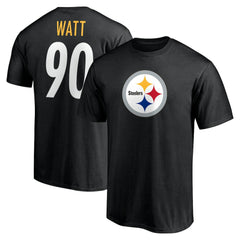 T.J. Watt Pittsburgh Steelers Icon Name & Number T-Shirt Black | NFL