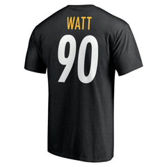T.J. Watt Pittsburgh Steelers Icon Name & Number T-Shirt Black | NFL