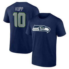Cooper Kupp Seattle Seahawks Icon Name & Number T-Shirt College Navy | NFL