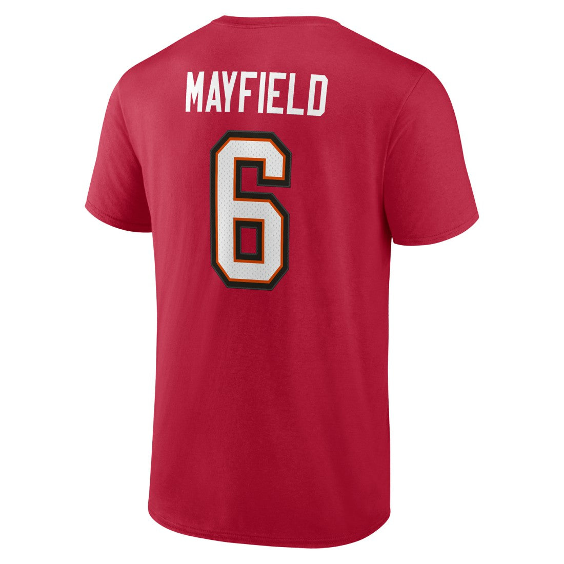 Baker Mayfield Tampa Bay Buccaneers Icon Name & Number T-Shirt Red | NFL