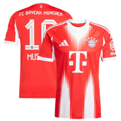 Jamal Musiala Bayern Munich Home 2025/26 Replica Player Jersey Red | Adidas discount