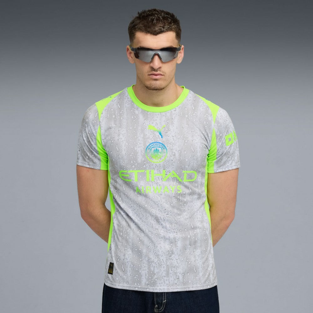 Manchester City 2025/26 Third Replica Jersey Gray/Neon Green | Puma discount