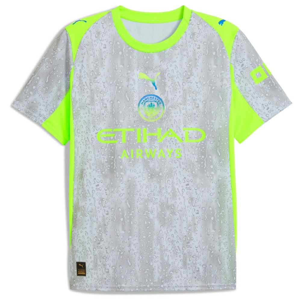 Manchester City 2025/26 Third Replica Jersey Gray/Neon Green | Puma discount