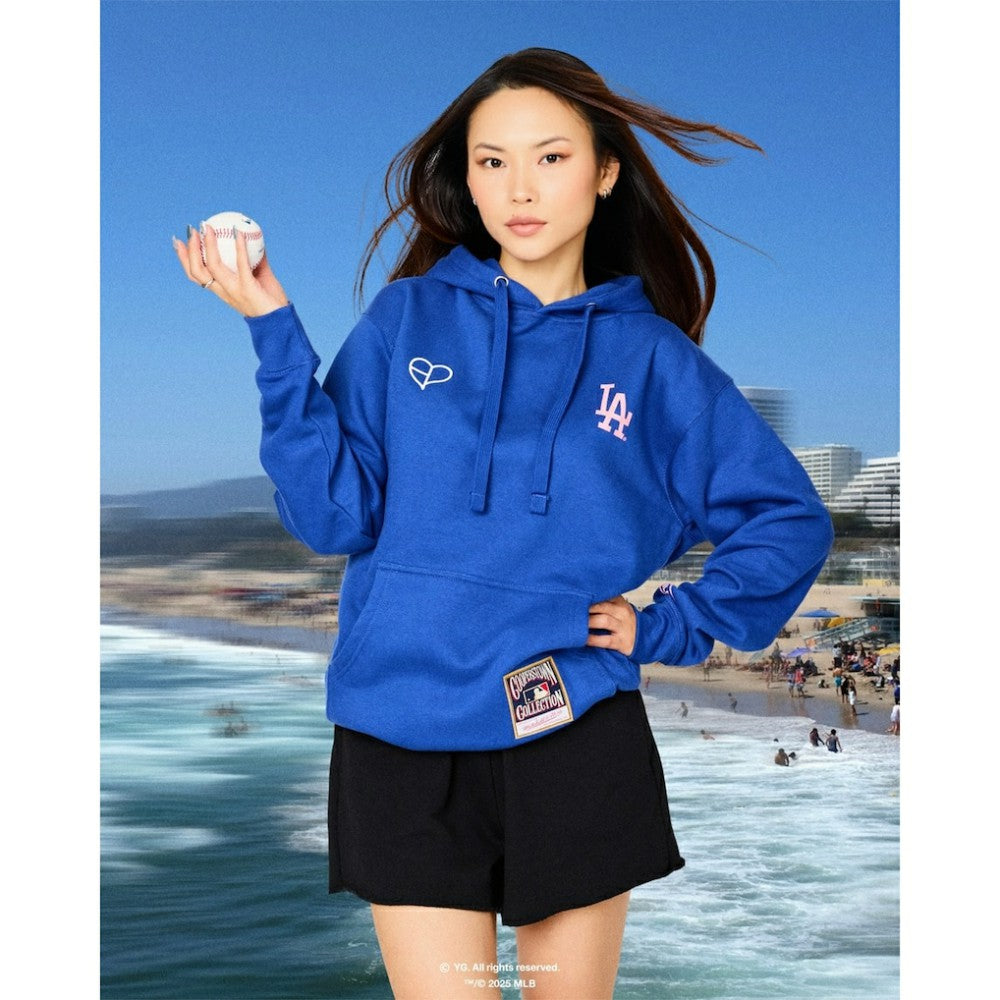 Los Angeles Dodgers Mitchell & Ness x BLACKPINK  Pullover Hoodie - MLB