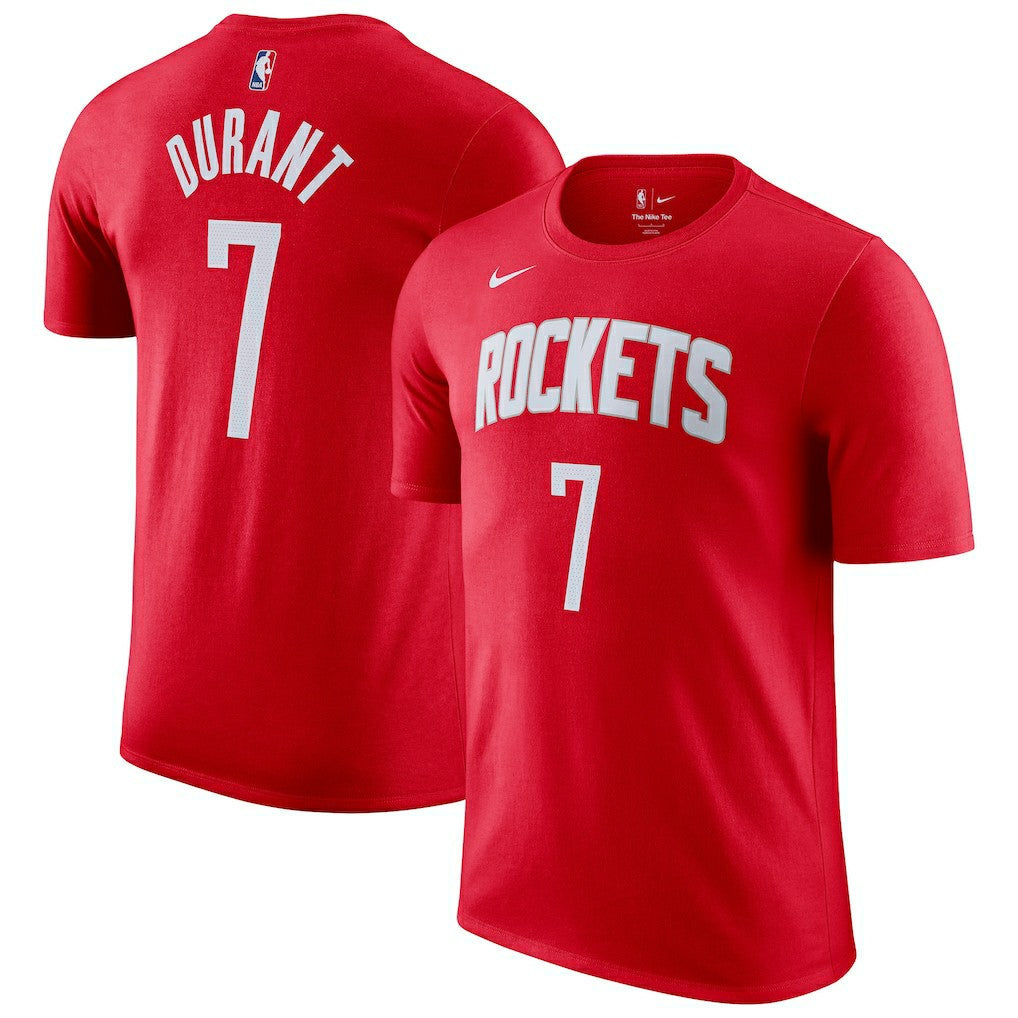 Kevin Durant Houston Rockets Icon Edition Name & Number T-Shirt Red - NBA