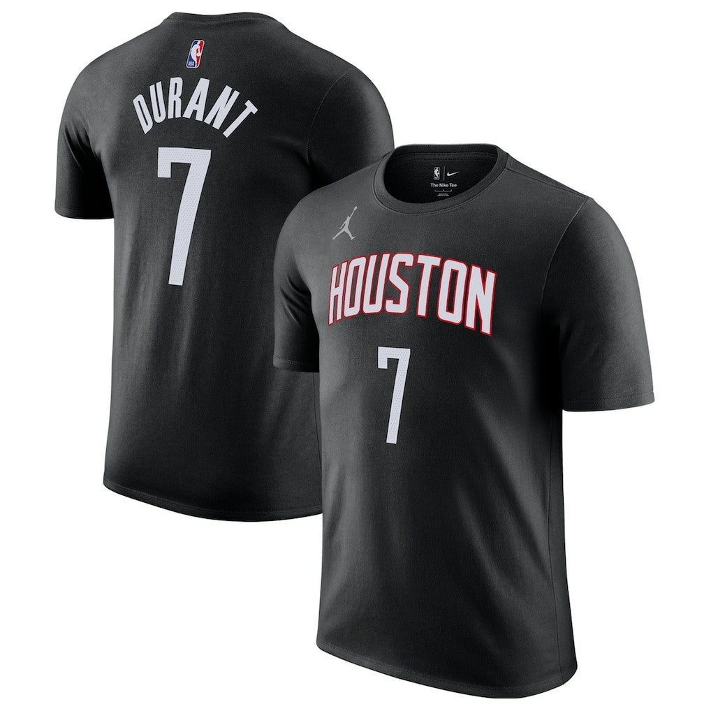 Kevin Durant Houston Rockets Jordan Brand Statement Edition Name & Number T-Shirt Black - NBA