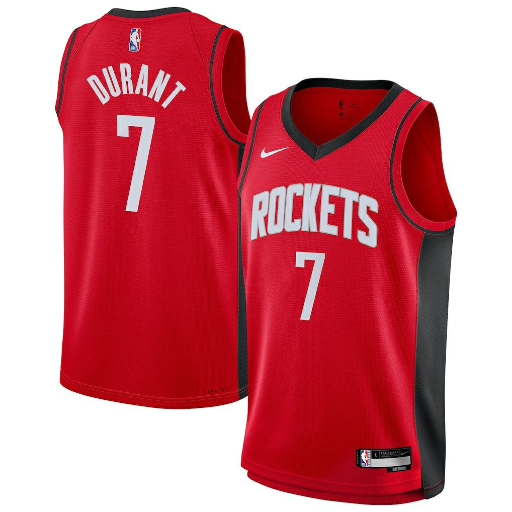 Kevin Durant Houston Rockets Youth Swingman Jersey Icon Edition Red - NBA