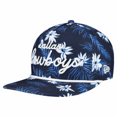 Dallas Cowboys New Era Palm Print A-Frame 9FIFTY Snapback Hat Navy | NFL