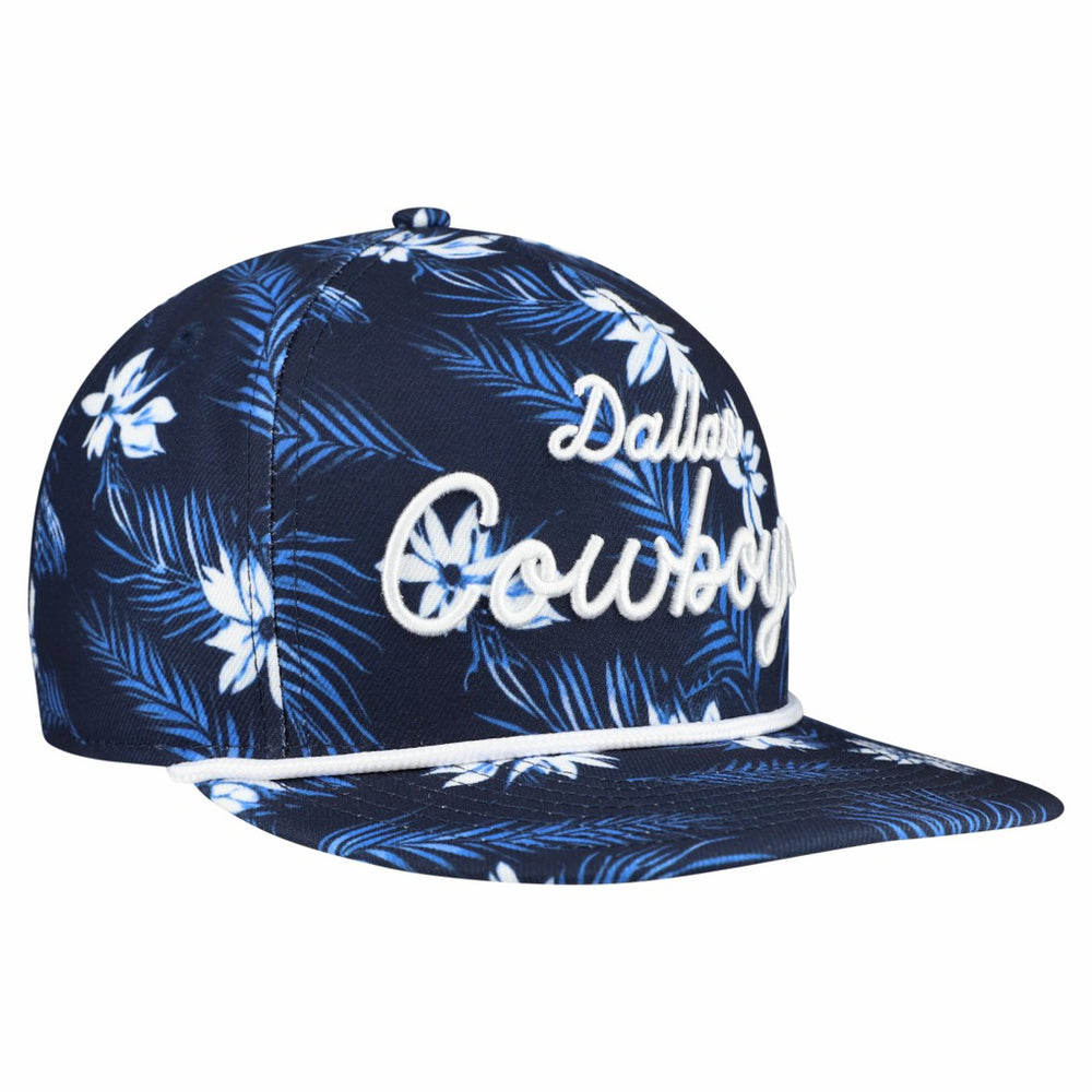 Dallas Cowboys New Era Palm Print A-Frame 9FIFTY Snapback Hat Navy | NFL