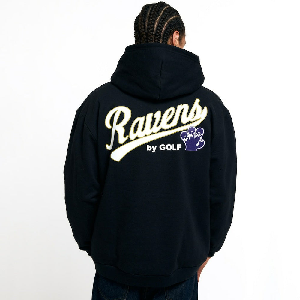 Baltimore Ravens Golf Wang Unisex Cutout Hoodie Black | NFL