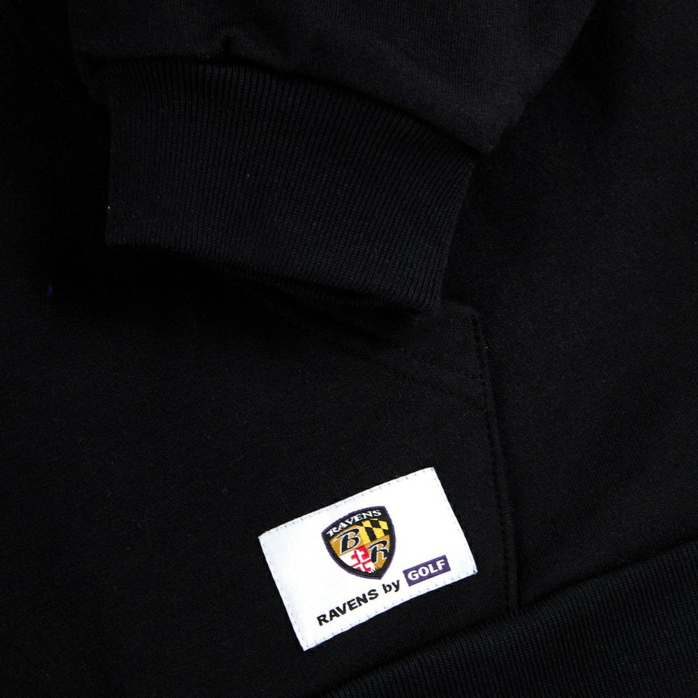 Baltimore Ravens Golf Wang Unisex Cutout Hoodie Black | NFL