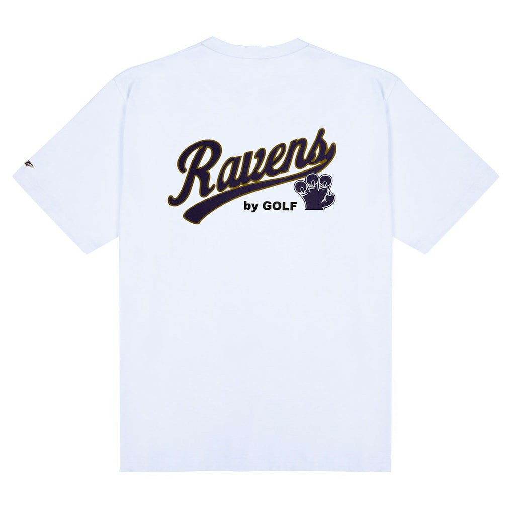 Baltimore Ravens Golf Wang Unisex Cutout T-Shirt White | NFL