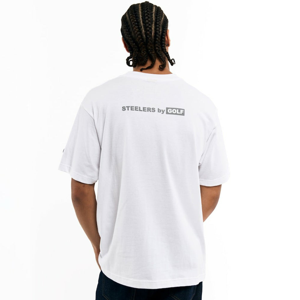 Pittsburgh Steelers Golf Wang Unisex Cutout T-Shirt White | NFL