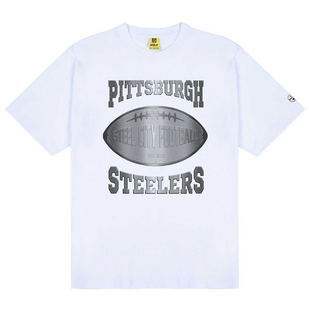 Pittsburgh Steelers Golf Wang Unisex Cutout T-Shirt White | NFL