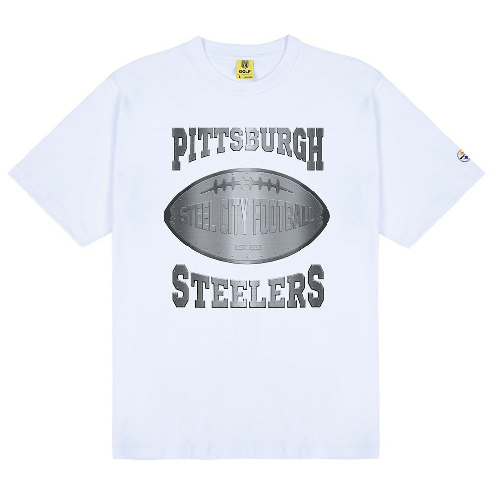 Pittsburgh Steelers Golf Wang Unisex Cutout T-Shirt White | NFL