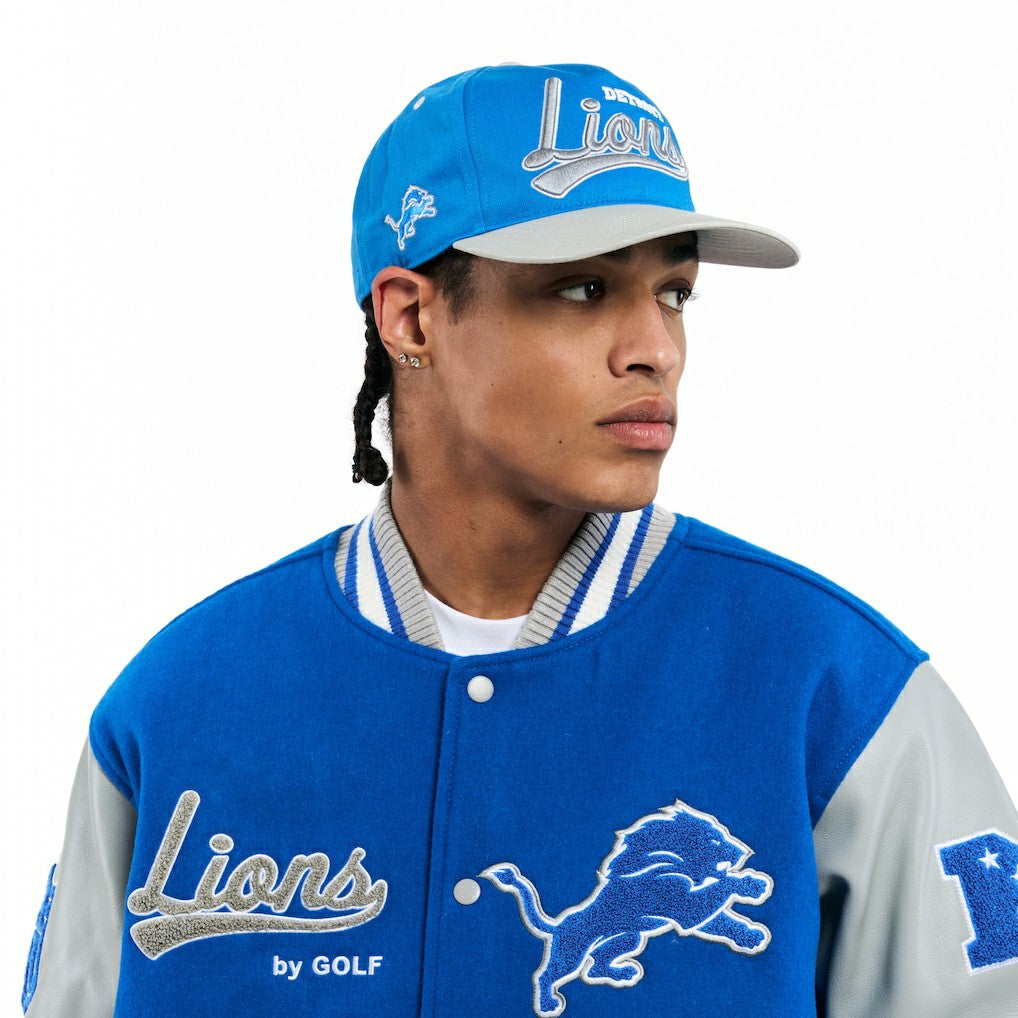 Detroit Lions Golf Wang Unisex Snapback Hat Blue/Silver | NFL