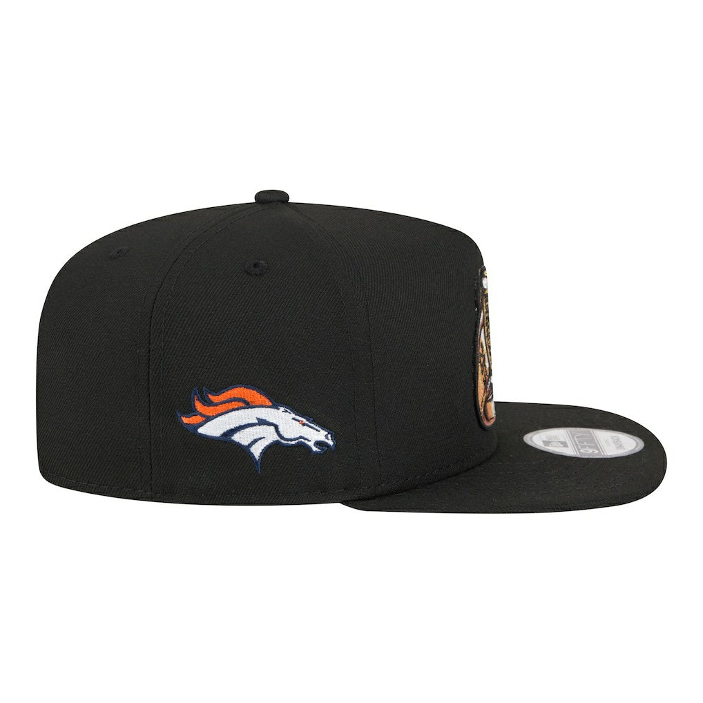 Denver Broncos New Era Super Bowl Ring 9FIFTY A-Frame Adjustable Hat Black | NFL