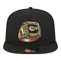 Kansas City Chiefs New Era Super Bowl Ring 9FIFTY A-Frame Adjustable Hat Black | NFL