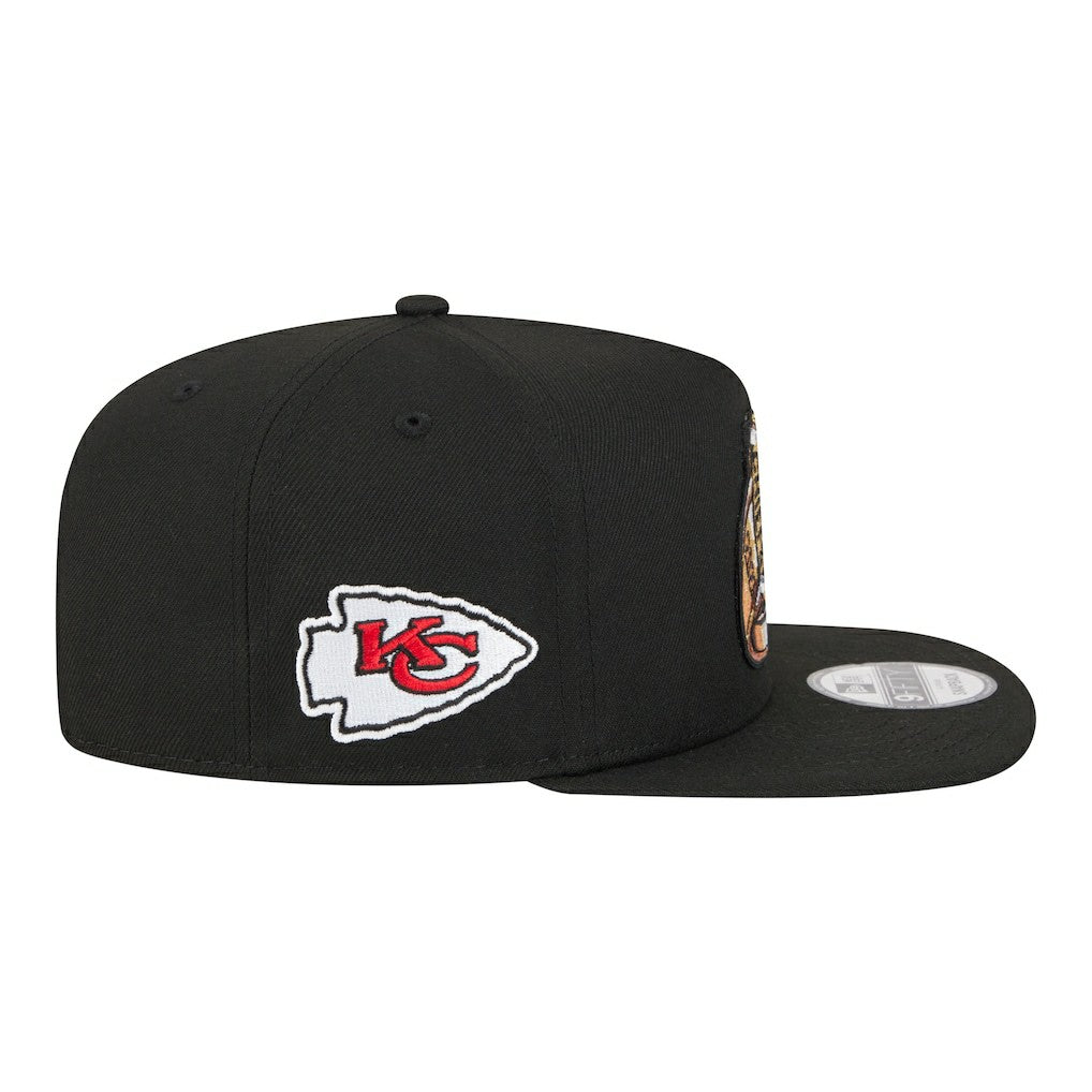 Kansas City Chiefs New Era Super Bowl Ring 9FIFTY A-Frame Adjustable Hat Black | NFL