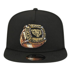 Chicago Bears New Era Super Bowl Ring 9FIFTY A-Frame Adjustable Hat Black | NFL