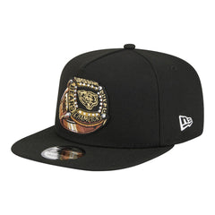 Chicago Bears New Era Super Bowl Ring 9FIFTY A-Frame Adjustable Hat Black | NFL