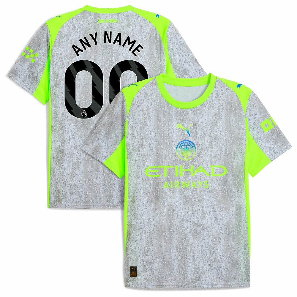 Manchester City 2025/26 Third Replica Custom Jersey Green/Neon Green | Puma