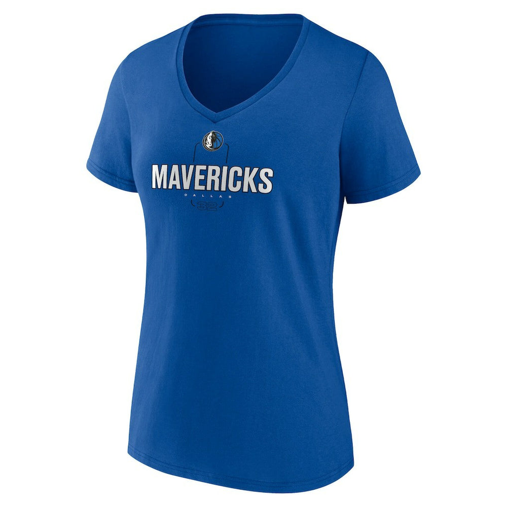 Cooper Flagg Dallas Mavericks Women's Name & Number V-Neck T-Shirt Blue - NBA