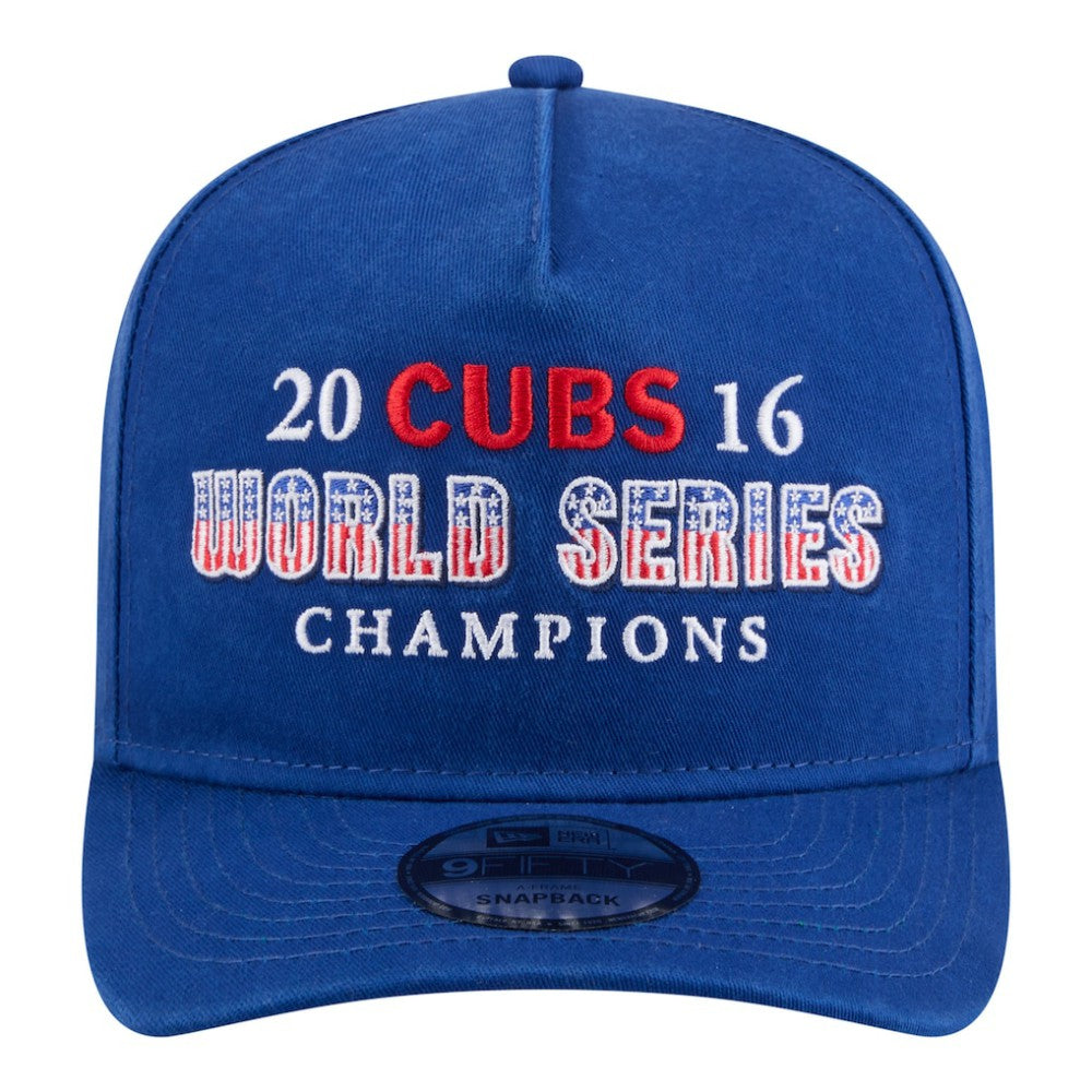 Chicago Cubs New Era 2016 World Series Champions Historic 9FIFTY A-Frame Snapback Hat - MLB