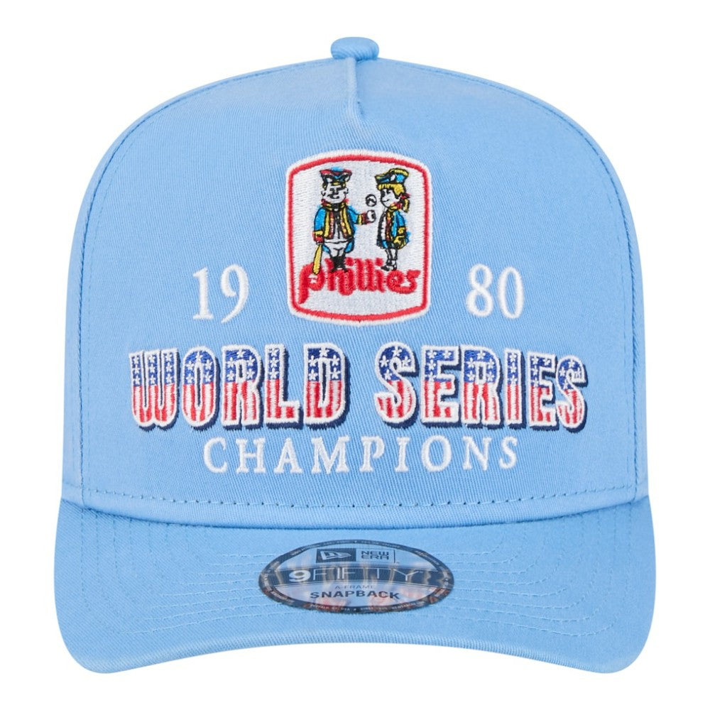 Philadelphia Phillies New Era 1980 World Series Champions Throwback 9FIFTY A-Frame Snapback Hat - MLB