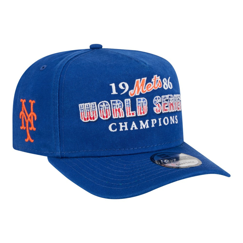New York Mets New Era 1986 World Series Champions Throwback 9FIFTY A-Frame Snapback Hat - MLB