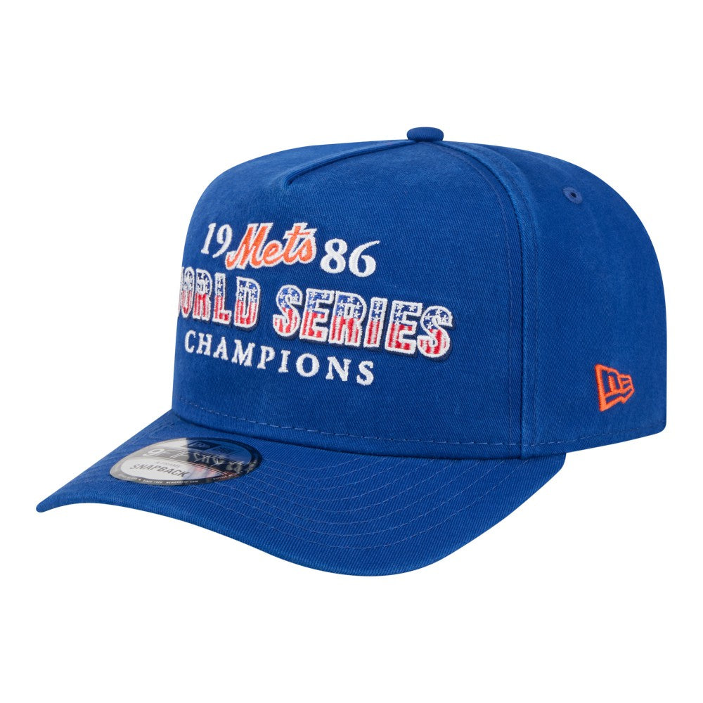 New York Mets New Era 1986 World Series Champions Throwback 9FIFTY A-Frame Snapback Hat - MLB
