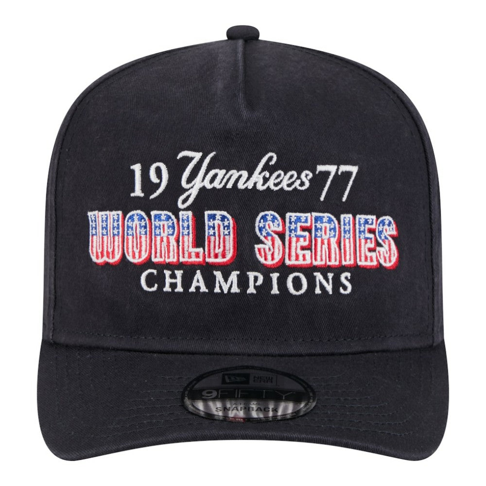 New York Yankees New Era 1977 World Series Champions Throwback 9FIFTY A-Frame Snapback Hat - MLB