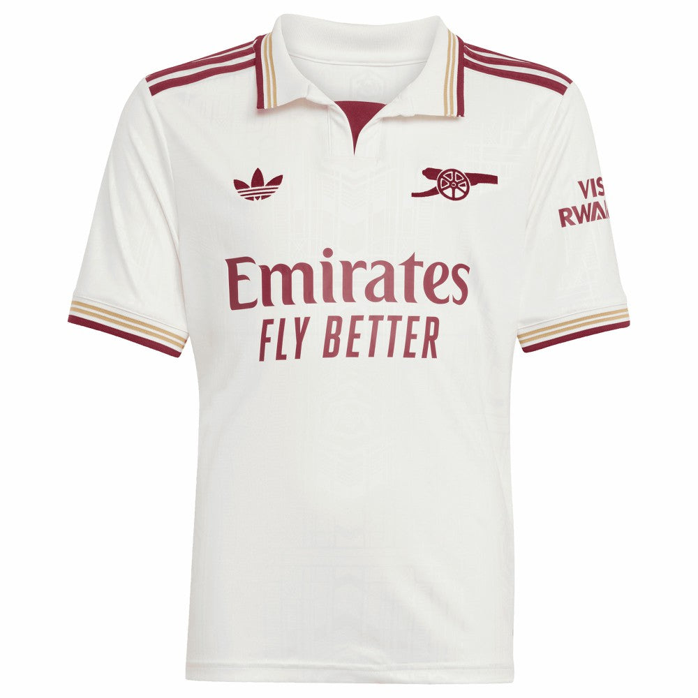 Bukayo Saka Arsenal Youth 2025/26 Third Replica Player Jersey White | Adidas Online