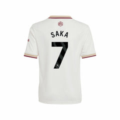 Bukayo Saka Arsenal Youth 2025/26 Third Replica Player Jersey White | Adidas Online