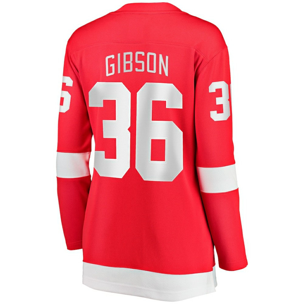 John Gibson Detroit Red Wings Fanatics Women's Home Breakaway Jersey - Red - NHL