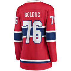 Zack Bolduc Montreal Canadiens Fanatics Women's Home Breakaway Jersey - Red - NHL