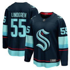Ryan Lindgren Seattle Kraken Fanatics Home Breakaway Jersey - Deep Sea Blue - NHL