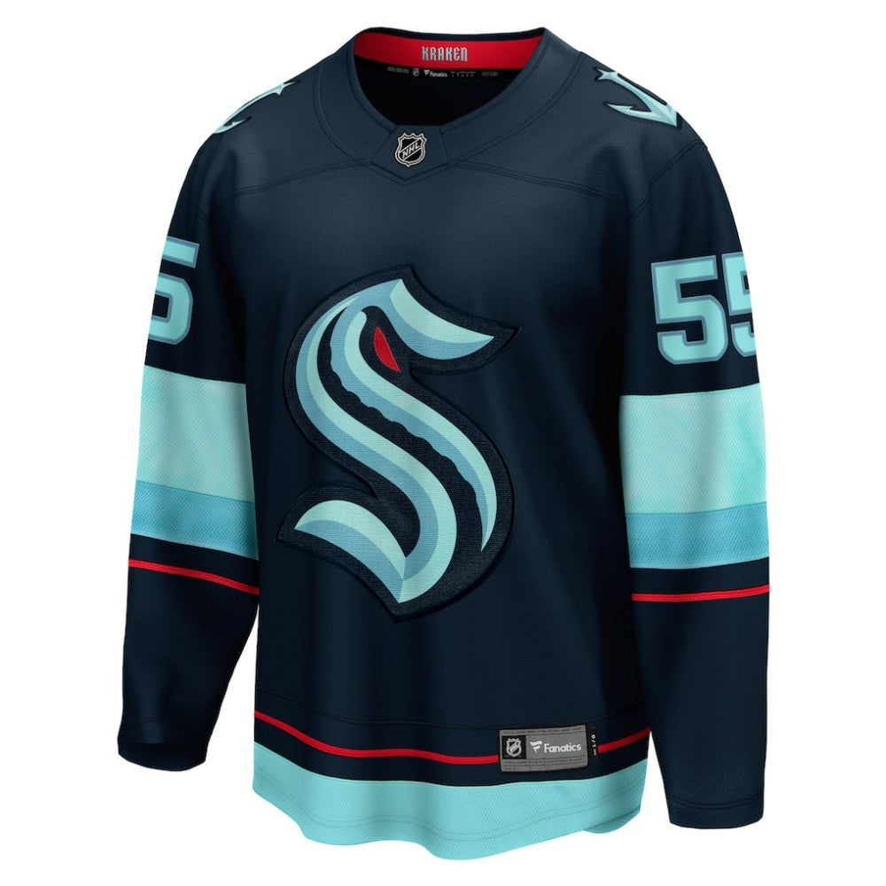 Ryan Lindgren Seattle Kraken Fanatics Home Breakaway Jersey - Deep Sea Blue - NHL
