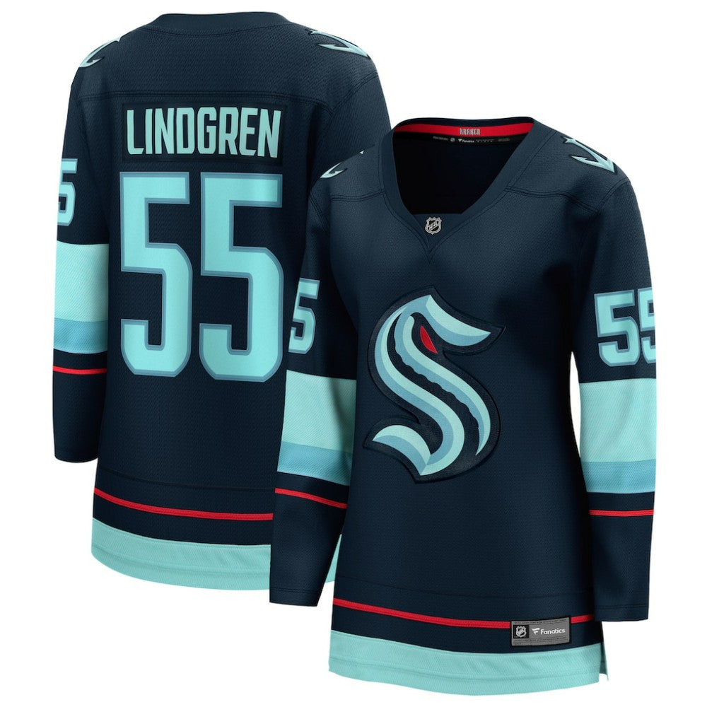 Ryan Lindgren Seattle Kraken Fanatics Women's Home Breakaway Jersey - Deep Sea Blue - NHL
