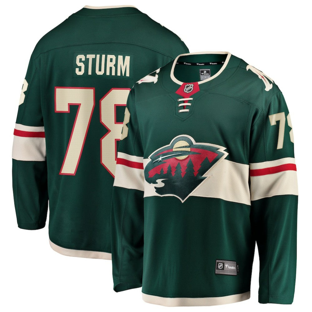 Nico Sturm Minnesota Wild Fanatics Home Breakaway Jersey - Green - NHL