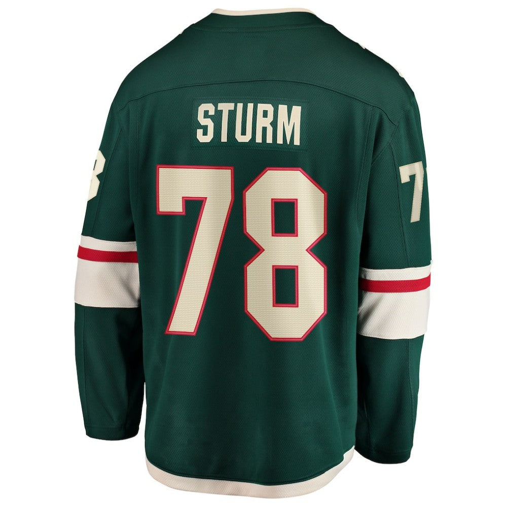 Nico Sturm Minnesota Wild Fanatics Home Breakaway Jersey - Green - NHL