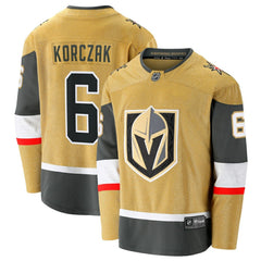 Kaedan Korczak Vegas Golden Knights Fanatics Home Breakaway Jersey - Gold - NHL