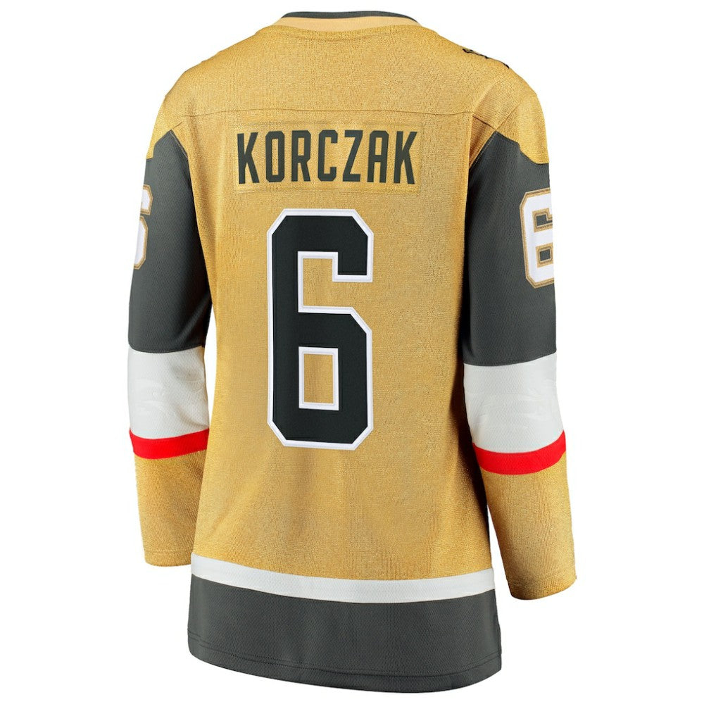 Kaedan Korczak Vegas Golden Knights Fanatics Women's Home Breakaway Jersey - Gold - NHL
