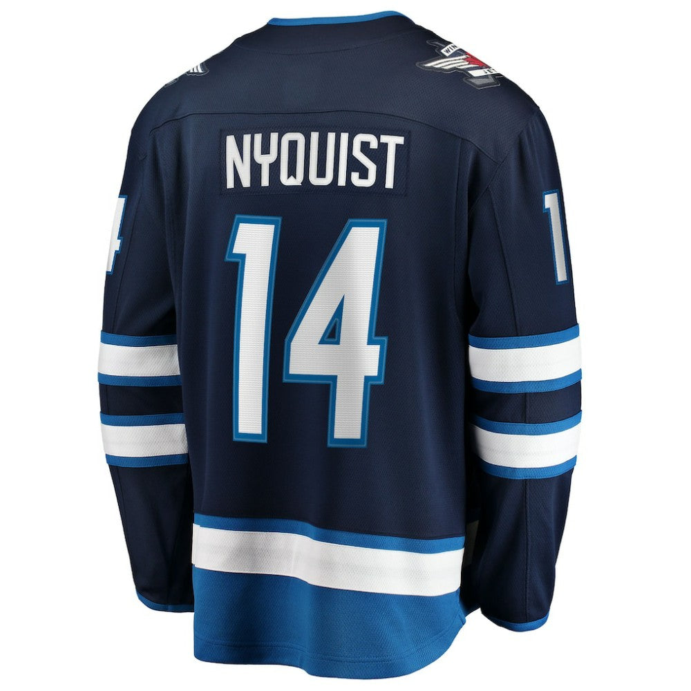 Gustav Nyquist Winnipeg Jets Fanatics Home Breakaway Jersey - Navy - NHL