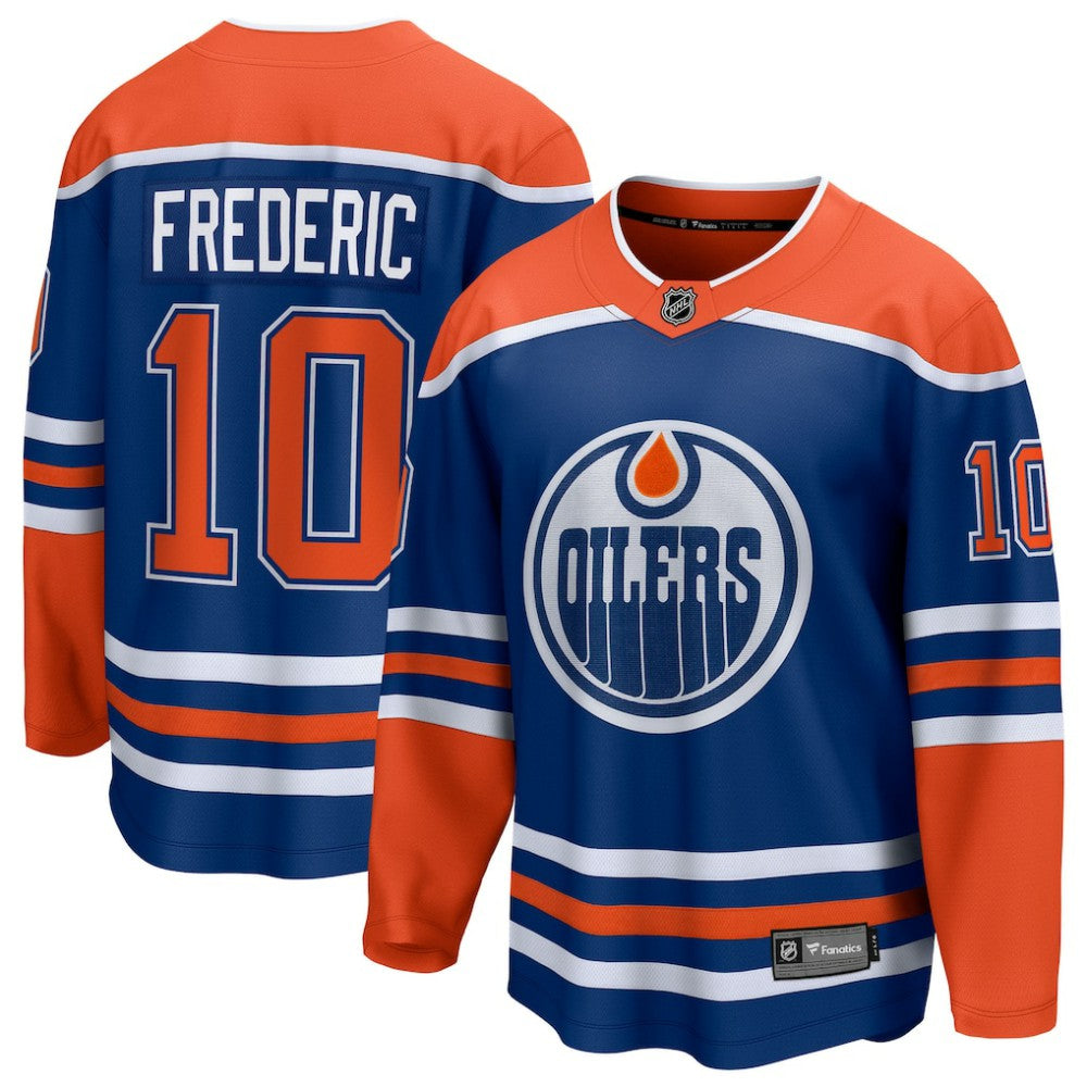 Trent Frederic Edmonton Oilers Fanatics Home Breakaway Jersey - Royal - NHL