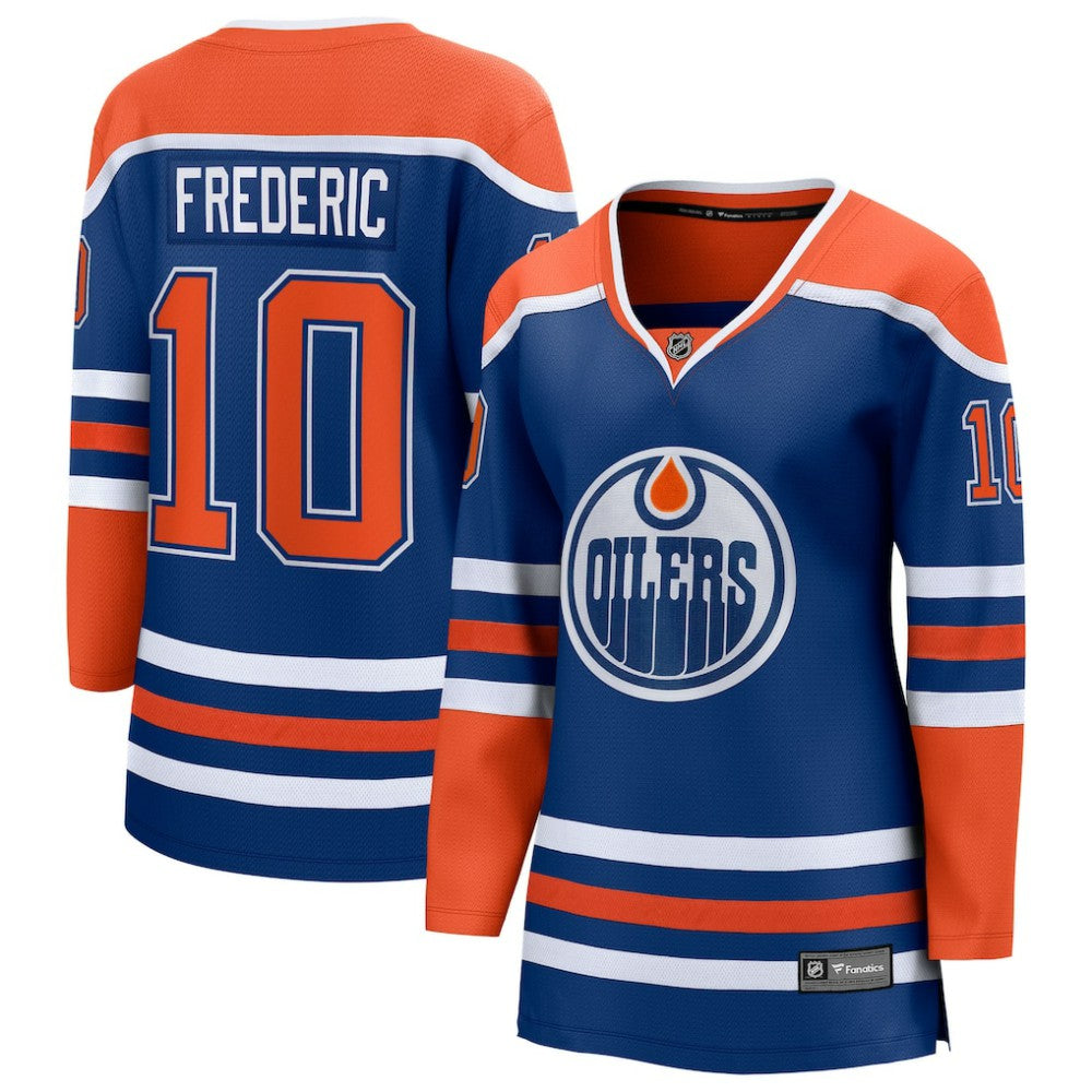 Trent Frederic Edmonton Oilers Fanatics Women's Home Breakaway Jersey - Royal - NHL
