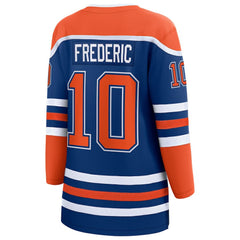 Trent Frederic Edmonton Oilers Fanatics Women's Home Breakaway Jersey - Royal - NHL