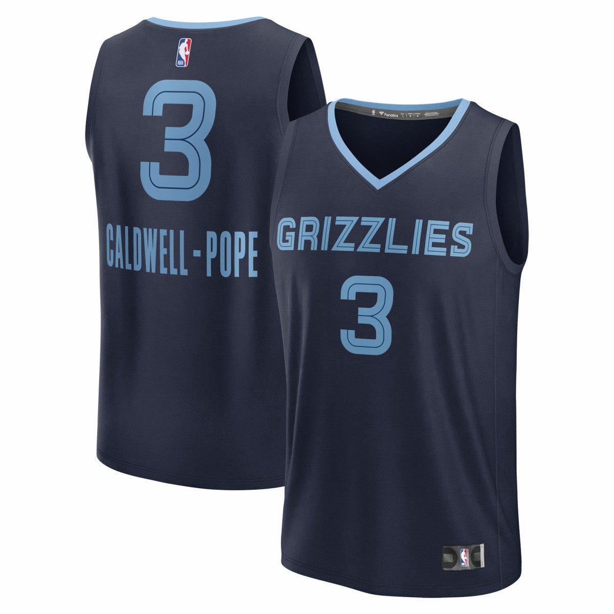 Kentavious Caldwell-Pope Memphis Grizzlies Fast Break Replica Player Jersey Icon Edition Navy - NBA