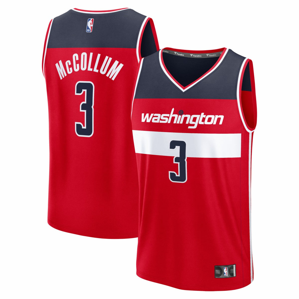 CJ McCollum Washington Wizards Fast Break Replica Player Jersey Icon Edition Red - NBA