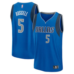 D'Angelo Russell Dallas Mavericks Fast Break Replica Player Jersey Icon Editi- Blue - NBA